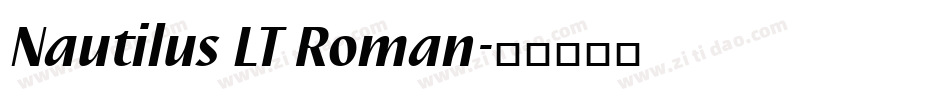 Nautilus LT Roman字体转换